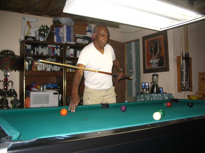 Dad Playing Pool